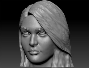 candice swanepoel Kunst die Büste Promi Charakter weiblich Kopf Mensch portrait sculpteo Skulpturen shapeways supermodel Frau 3d print model - Mito3D