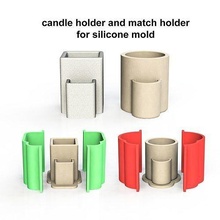 vela combine suporte silicone mofo 3dprint molde silício concreto matchholder acessórios candelabro ako3d arte casa 3d print model - Mito3D