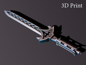 mum kılıç 3d yazdır 3dprint zbrush yüksek poli fdm ender3 creality bıçak ağzı heykel vermek yazdırılabilir çapraz isa silah yakın dövüş oyunlar oyuncaklar 3d print model - Mito3D