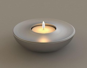 candelabro 004 vela suporte lustre castiçal utensílios domésticos talheres decoração luz deco chama projeto minimalista arte contemporâneo casa 3d print model - Mito3D