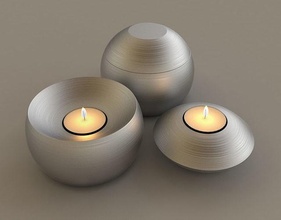 candleholder 012 candle holder chandelier candlestick houseware tableware general decor light deco design candlelight art flame contemporary house interlocking 3d print model - Mito3D