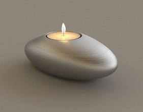 porta vela 017 soporte candelabro candelero menaje vajilla general decoración ligero deco arte diseño luz contemporáneo fuego casa 3d print model - Mito3D
