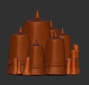 candles sky skygame skychildrenofthelight skycotl candle candles candlessculpt sculpt skycosmetics art  3d print model - Mito3D