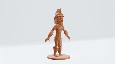 kannibalen of affe insel mohawk mowhawk affeninsel lucasarts owenmoloney kunst skulpturen 3d print model - Mito3D