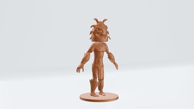 yamyam of maymun ada dokunaç baş adası lucasarts owenmoloney sanat heykeller 3d print model - Mito3D