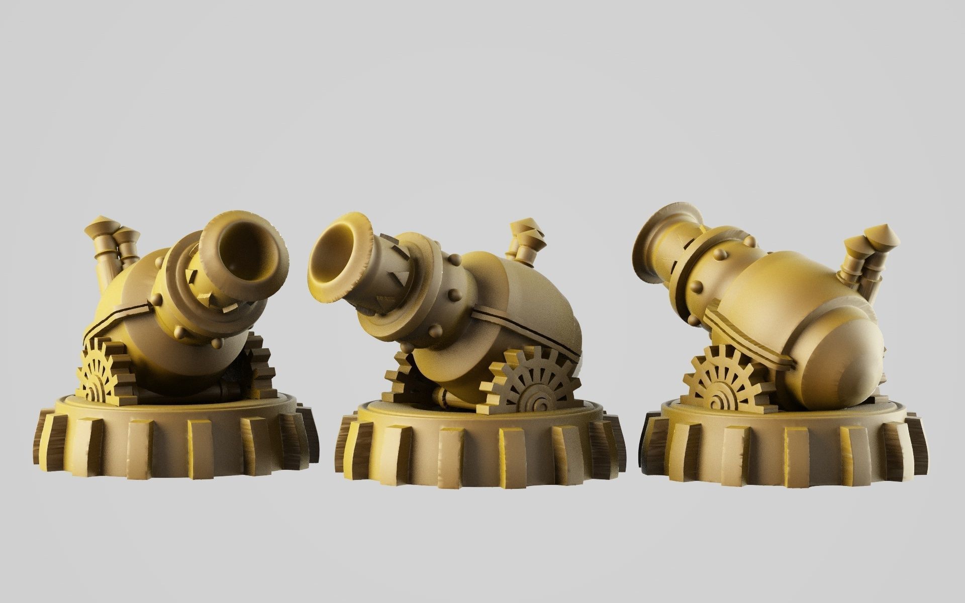 cannon warhammer cannons weapon fantasy steam steampunk gloomhaven gun war turret projectile artillery weaponry tabletop boardgame gloom haven miniature bomb 28mm 32mm games toys game accessories 3D print model - Mito3D