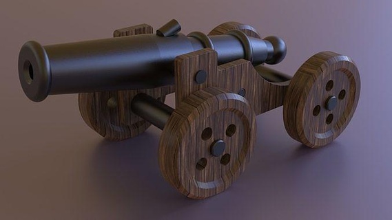cannon 3d praint model canon 3dpraint toy solidworks games toys 3d print model - Mito3D