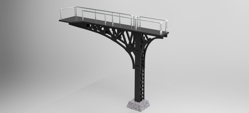 çift izlemek konsol sinyal köprü ölçek model trenler tren demiryolu hobi kendin yap izi modeli raylar stl yazdırılabilir njinternational takım h0 amerika birleşik devletleri 3dmodel köprüsü ray 3d print model - Mito3D