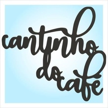 cantinho cafe text art decor font house 3d print model - Mito3D