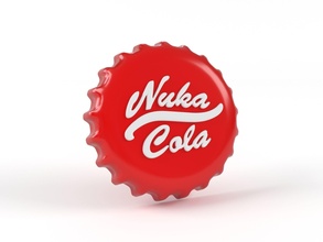 cap of nuka cola food fallout 76 miniature shelter post postapocalypse wasteland tabletop raider bottle nuclear mascot talisman juice isolated games toys board 3d print model - Mito3D