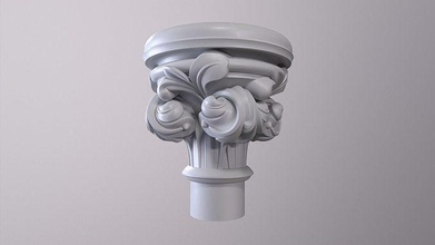 capital arte arquitetura escultura capítulo clássico esculturas 3d print model - Mito3D