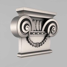 capitales ménsulas arquitectónico decoración cornce ornamento cartucho frontón elementos pared arquitectura interior detalles cnc casa 3d print model - Mito3D