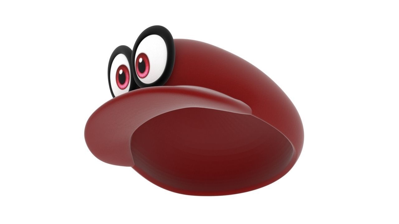 cappy super mario odisséia supermario switch nintendo boné vídeo jogos videogame personagem chapéu brinquedos 3D print model - Mito3D