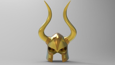 steinbock shura helm heilige seiya 3d drucken caballeros zodiaco cosplay diy gold stoff hobby 3d print model - Mito3D