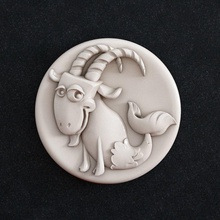 capricorn zodiac animals jewelry art sculptures 3d print model - Mito3D