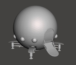 capsule corporation spaceship 3d model dragonball dragon ball dbz games toys 3d print model - Mito3D