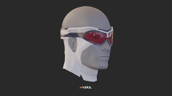 capitão América 4 falcão inverno soldado maravilha filme Series quadrinho mascarar capacete cosplay 3dprint 3d 3dmodel impressão óculos viseira réplicas scifi arte varreduras 3d print model - Mito3D