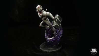 capitão américa nanosuit estátua vingadores jogo maravilha mcu herói personagem arte esculturas 3d print model - Mito3D