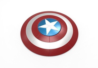 captain america shield superhero action figure cosplay accessory wearable weapon larp contest hero movies hollywood star marvel avengers rogers gear games toys game accessories 3d print model - Mito3D