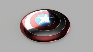 capitán america proteger capitan thanos maravilla araña hombre acero brillante cosplay gorra escudo pasatiempo bricolaje diy 3d print model - Mito3D
