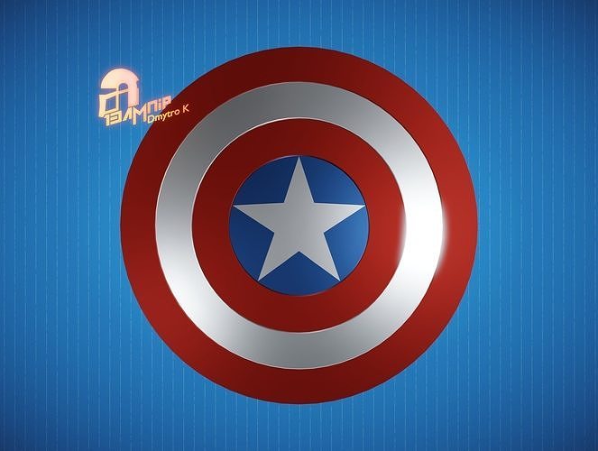 captain america shield capitan marvel armor ww2 steve rogers cosplay vibranium universe wakanda comic games toys game accessories 3D print model - Mito3D
