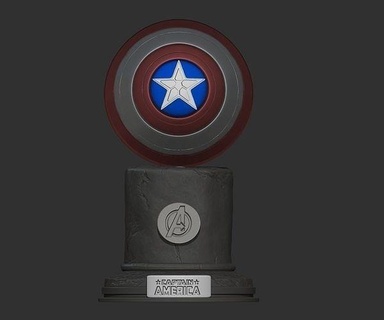 Capitano America scudo meraviglia carattere Vendicatori supereroe uomo ferro netto hulk thor Ragno giocattoli eroe arte figurine miniature comico sculture 3d print model - Mito3D