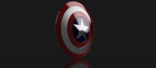 captain america shield 70cm diameter symbol flag emblem cap captainamerica marvel avengers 1940 firstavenger aluminium vibranium hobby diy 3d print model - Mito3D