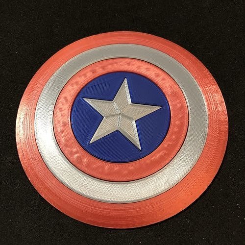 captain america shield coaster cap captainamerica superheroes superhero mcu marvel movies home house bar drink homeware barware drinkware accessories 3D print model - Mito3D