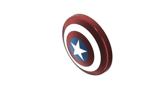 captain america shield led symbol design usa upcrid logo sign cosplay decor art gadget models signs logos 3d print model - Mito3D