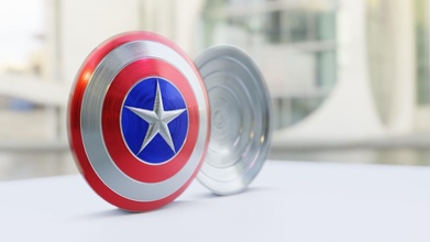 capitán america sencillo proteger arte interior difuminar deporte conceptual precisión juegos juguetes 3d print model - Mito3D
