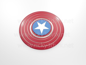 captain america spinner games-toys toy 3d toys 3d print model - Mito3D