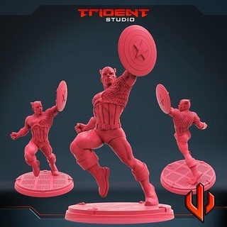 Kaptan kahraman oyuncaklar Sanat minyatürler heykel heykeller 3d print model - Mito3D