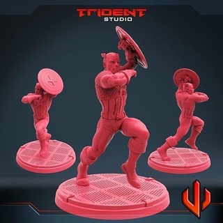 Kaptan kahraman minyatürler oyuncaklar heykel Sanat heykeller 3d print model - Mito3D