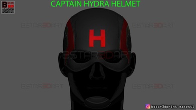 capitão hidra capacete maravilha histórias quadrinhos Alto qualidade modelo brinquedos 3d print model - Mito3D