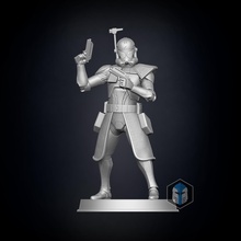 capitán rex figurilla experiencia 3d impresión archivos estrella guerras clon soldado armadura figura miniatura estatua juegos juguetes 3d print model - Mito3D