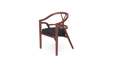 captains chair - edward wormley house furniture dunbar stool 3d print model - Mito3D