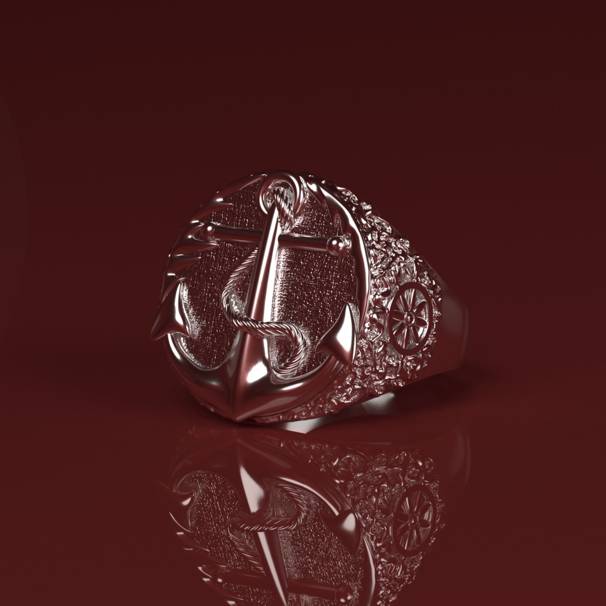 les capitaines de l'anneau bijoux le capitaine modèle l'impression 3d la cnc anneaux 3D print model - Mito3D