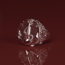 los capitanes de anillo la joyería capitán modelo impresión 3d cnc anillos 3d print model - Mito3D