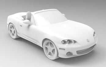 carro Mazda veículo 3d 3dmodel cg jogos 3dprint imprimível stl passatempo faça automotivo 3d print model - Mito3D