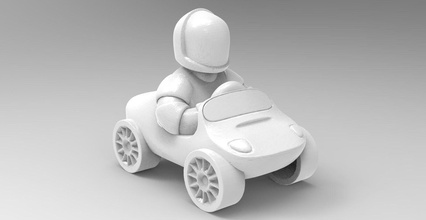 car - starman 3d 3dmodel 3dprint printable vehicle stl games toys 3d print model - Mito3D