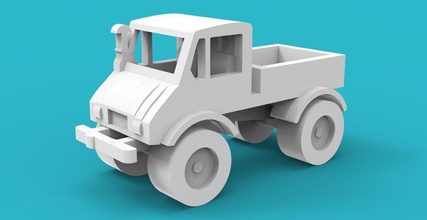car - unimog406 3d 3dmodel vehicle automotive stl 3dprint printable games toys 3d print model - Mito3D