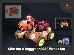 wagen buggy transformer ss86 wrack beiwagen spiele spielzeuge 3d print model - Mito3D