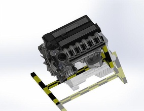 wagen motor m52b25 ausrüstung leistung fahrt 3dprint alt jahrgang retro modell souvenir hobby diy automobil 3d print model - Mito3D