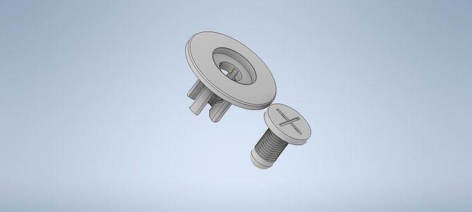 car fasteners lock plastic screw hobby diy automotive 3d print model - Mito3D