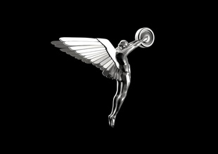 coche vehiculo cabeza emblem isotta triunfo emblema ángel hombres arte esculturas 3d print model - Mito3D