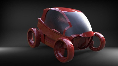 modelo de coche pasado premio art 3d la impresión las esculturas 3d print model - Mito3D