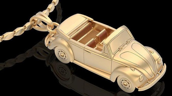 araba kolye gümüş altın yazdırılabilir takı 3d model moda sterlin düğün tasarım zbrush akım fantezi mücevher heykel 3d print model - Mito3D