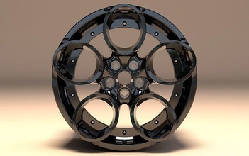 car rim pm print printable tire wheel art aluminum illustration design mold abstract scientific steel hobby diy automotive 3d print model - Mito3D