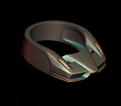 car ring 29 jewelry muscle usa vintage antique classic retro famous sport gt fast speed racing supercar silver tyre apparel italy rings 3d print model - Mito3D