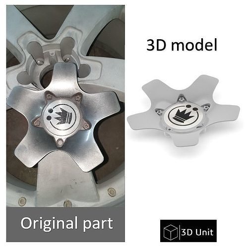 wagen rad deckel technologie konig 3d drucken stl ingenieurwesen hobby diy 3D print model - Mito3D